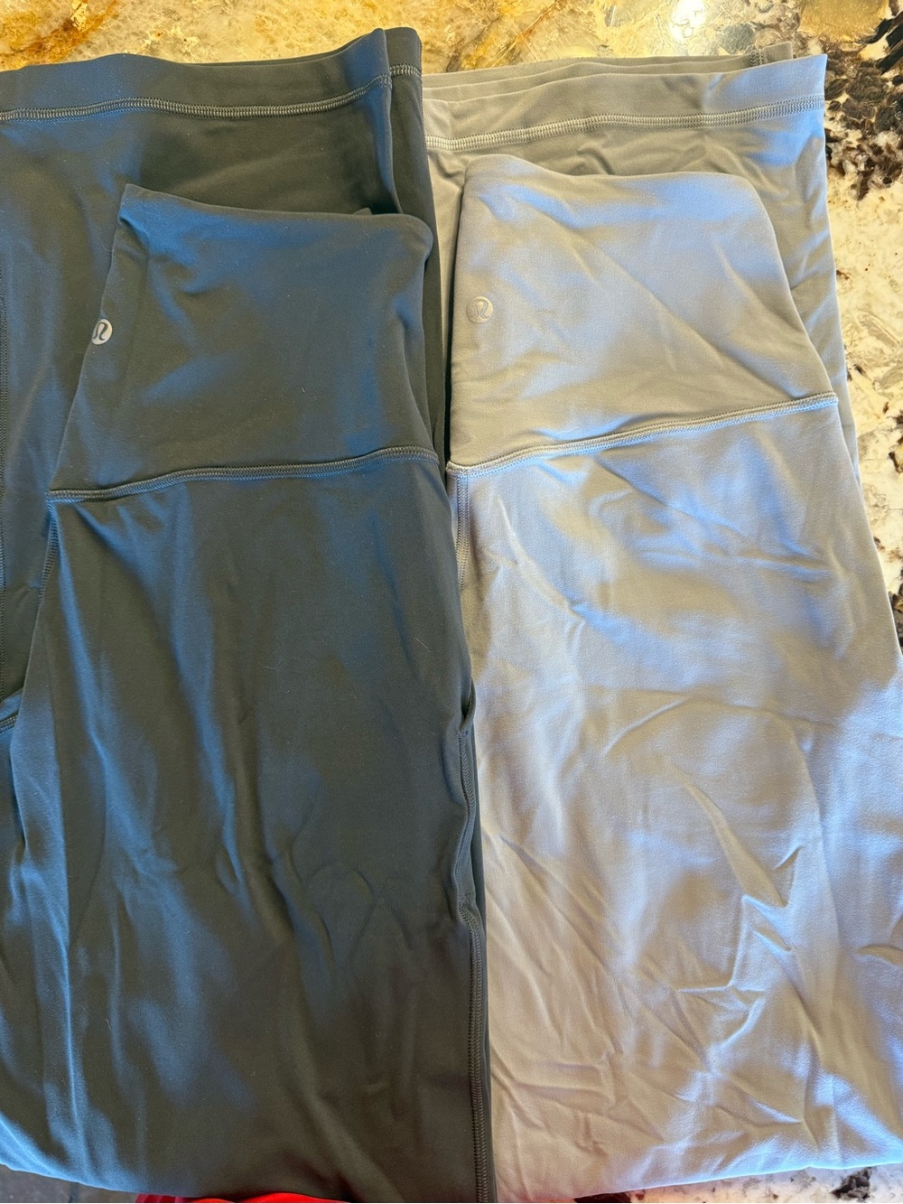 lululemon wide leg legging’s High-Waist Leggings Light Gray and dark grey